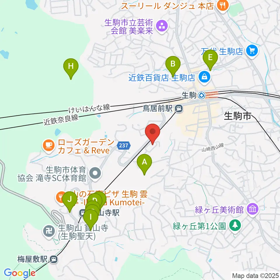 FIVE PENNIES周辺のホテル一覧地図