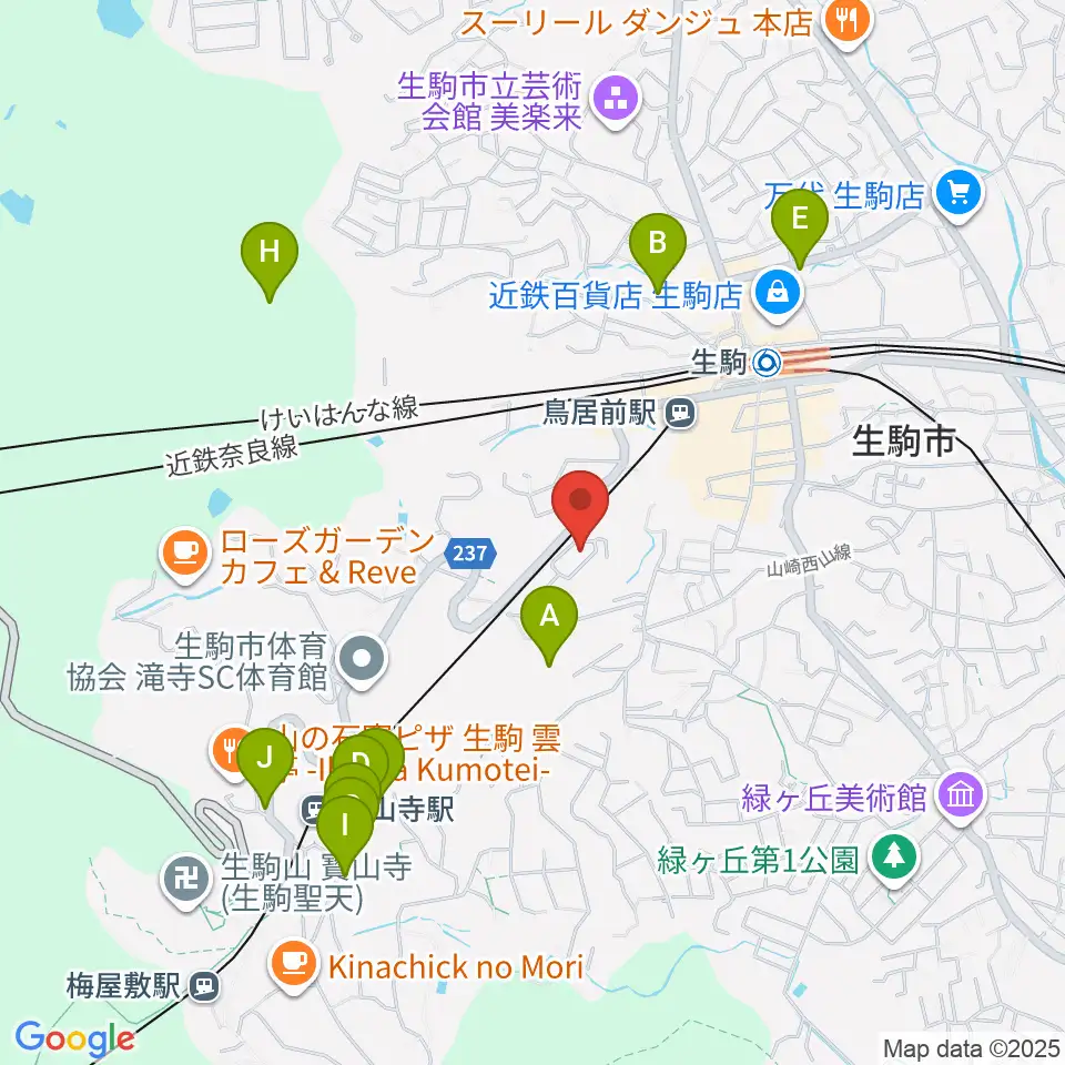 FIVE PENNIES周辺のホテル一覧地図