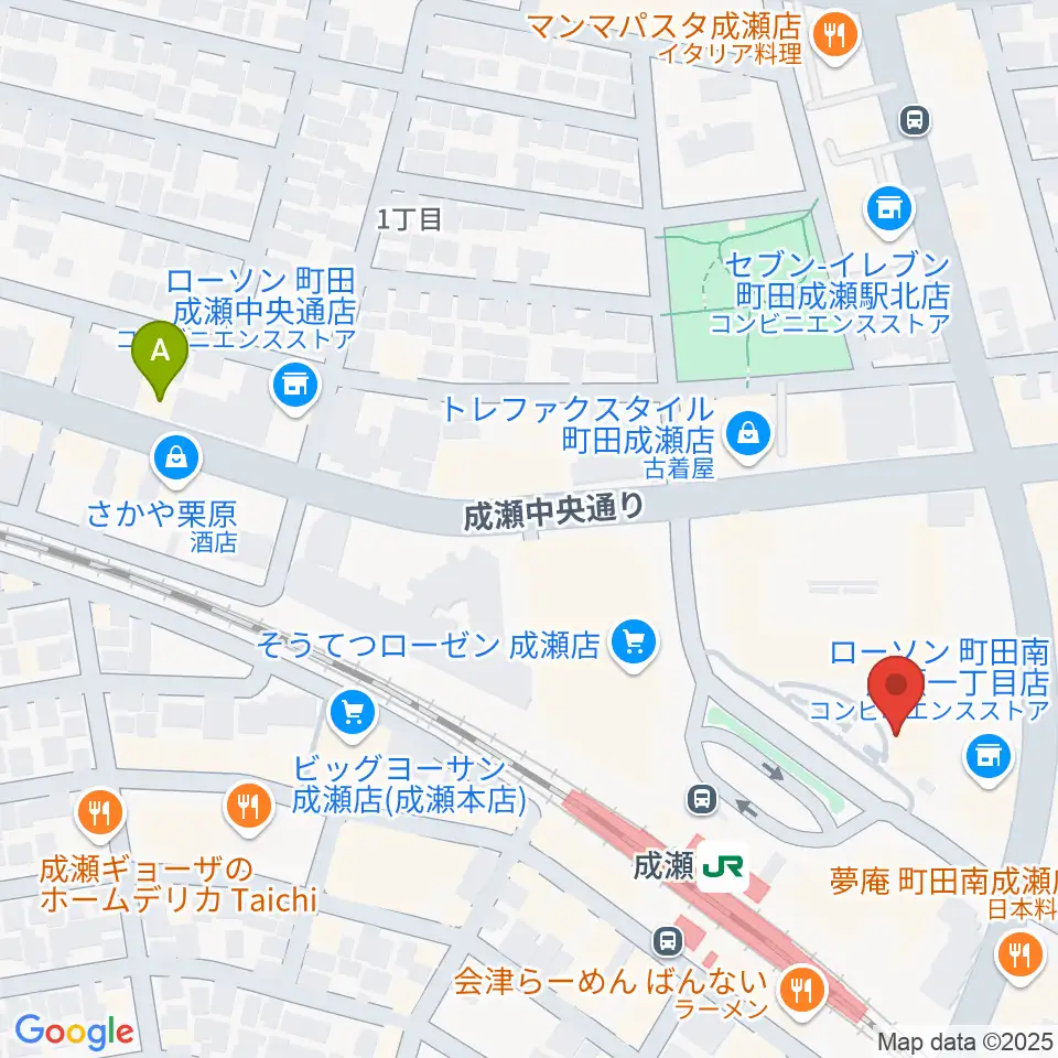 スタジオSOPIC 町田市JR成瀬駅前店周辺のホテル一覧地図