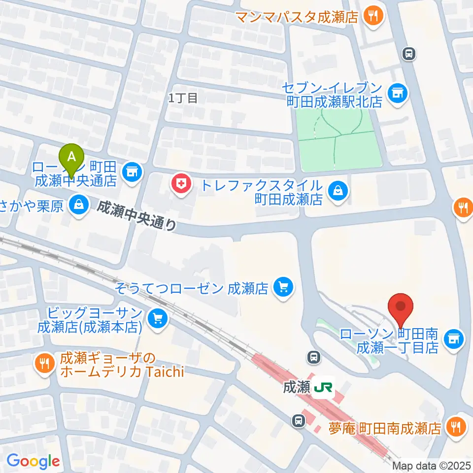 スタジオSOPIC 町田市JR成瀬駅前店周辺のホテル一覧地図