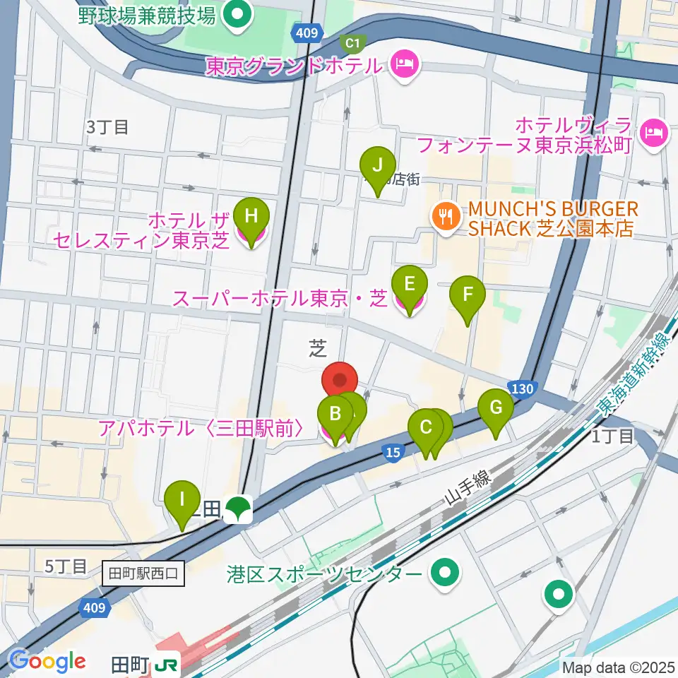 MIT STUDIO周辺のホテル一覧地図