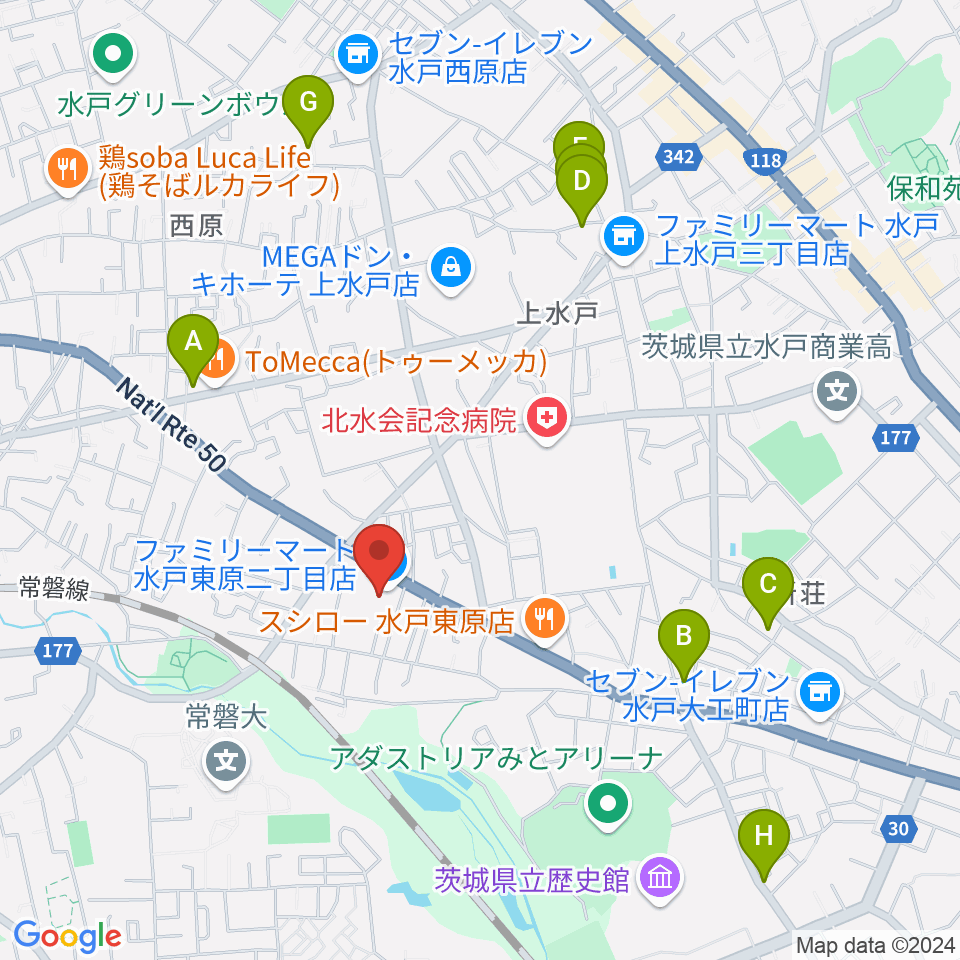 自由が丘スタヂオ周辺のホテル一覧地図