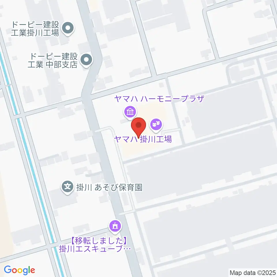 ヤマハピアノサービス掛川センター周辺のホテル一覧地図