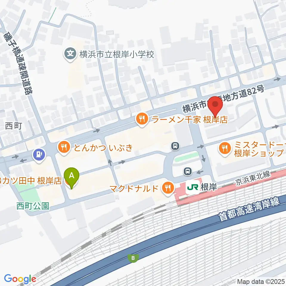 根岸センター ヤマハミュージック周辺のホテル一覧地図
