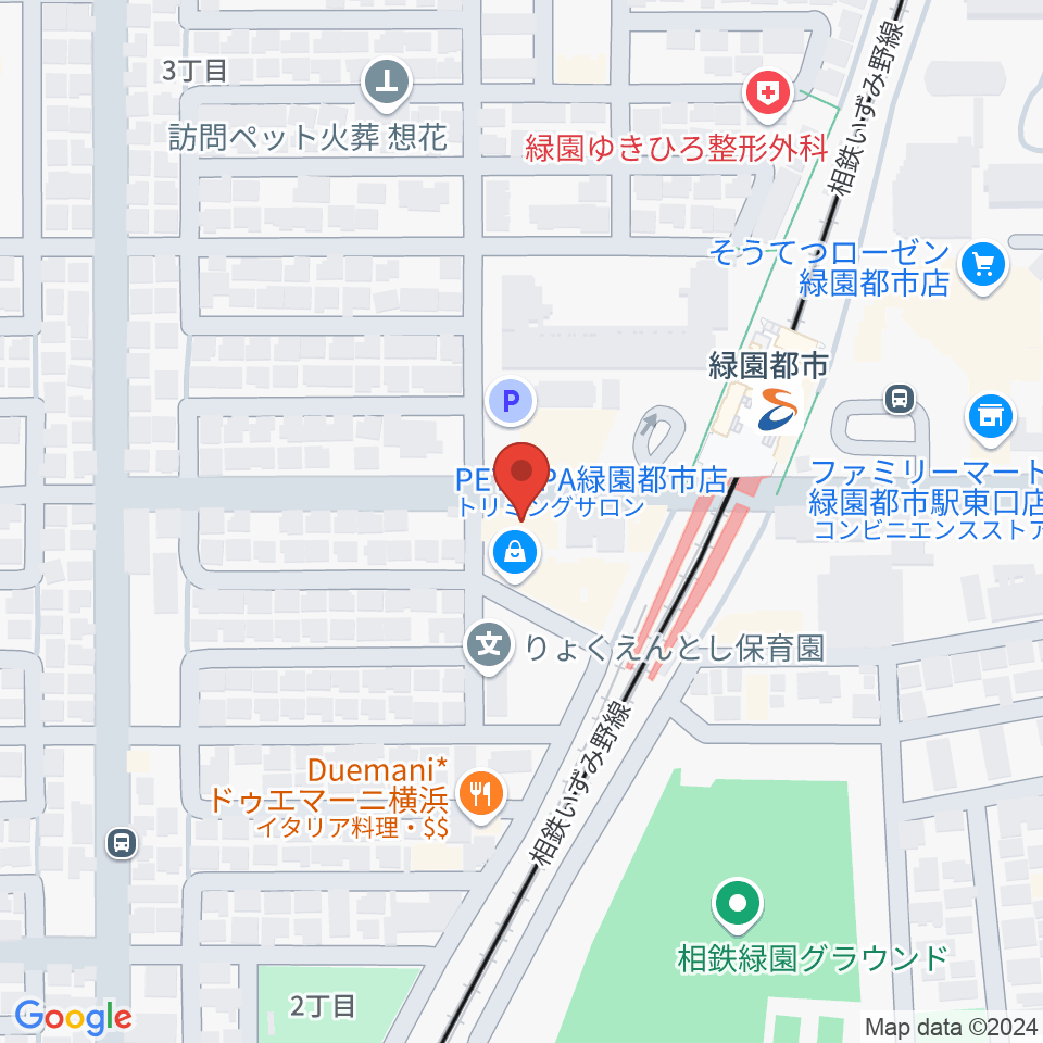 緑園都市センター ヤマハミュージック周辺のホテル一覧地図