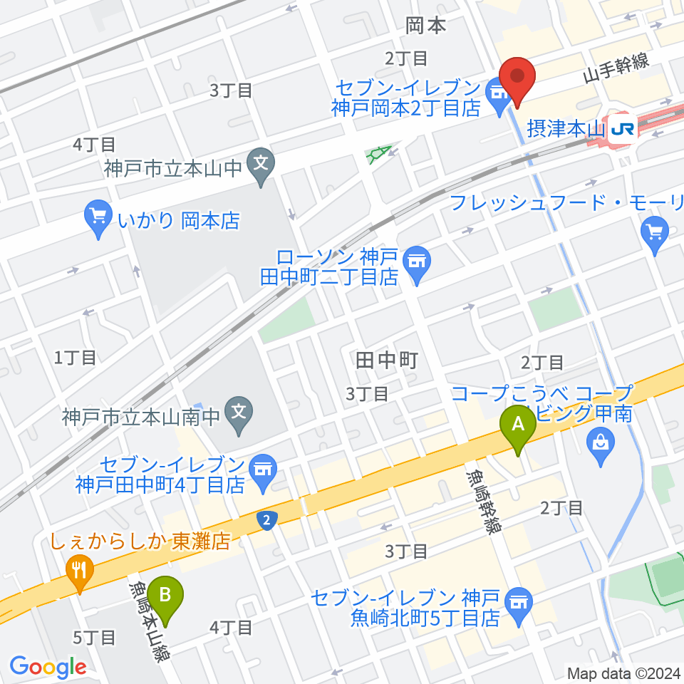 B-West周辺のホテル一覧地図