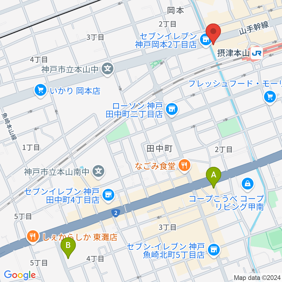 B-West周辺のホテル一覧地図