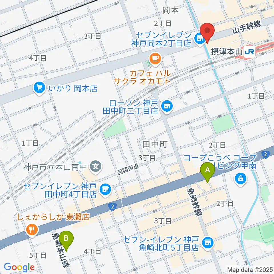 B-West周辺のホテル一覧地図