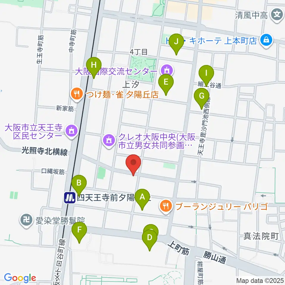 プライウッドスタジオ周辺のホテル一覧地図