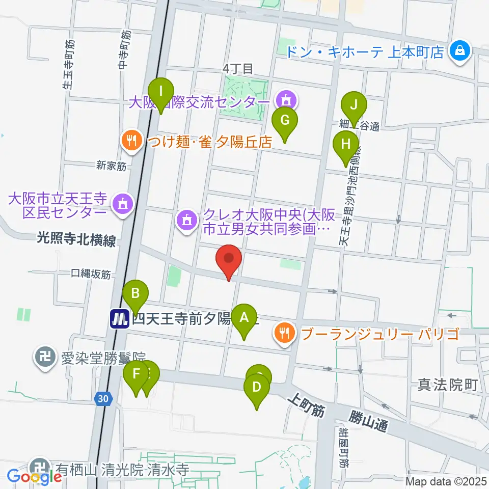 プライウッドスタジオ周辺のホテル一覧地図