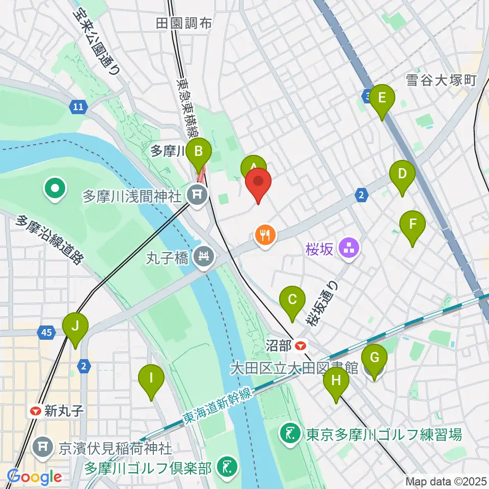 Bottom's Up Guitars周辺のホテル一覧地図