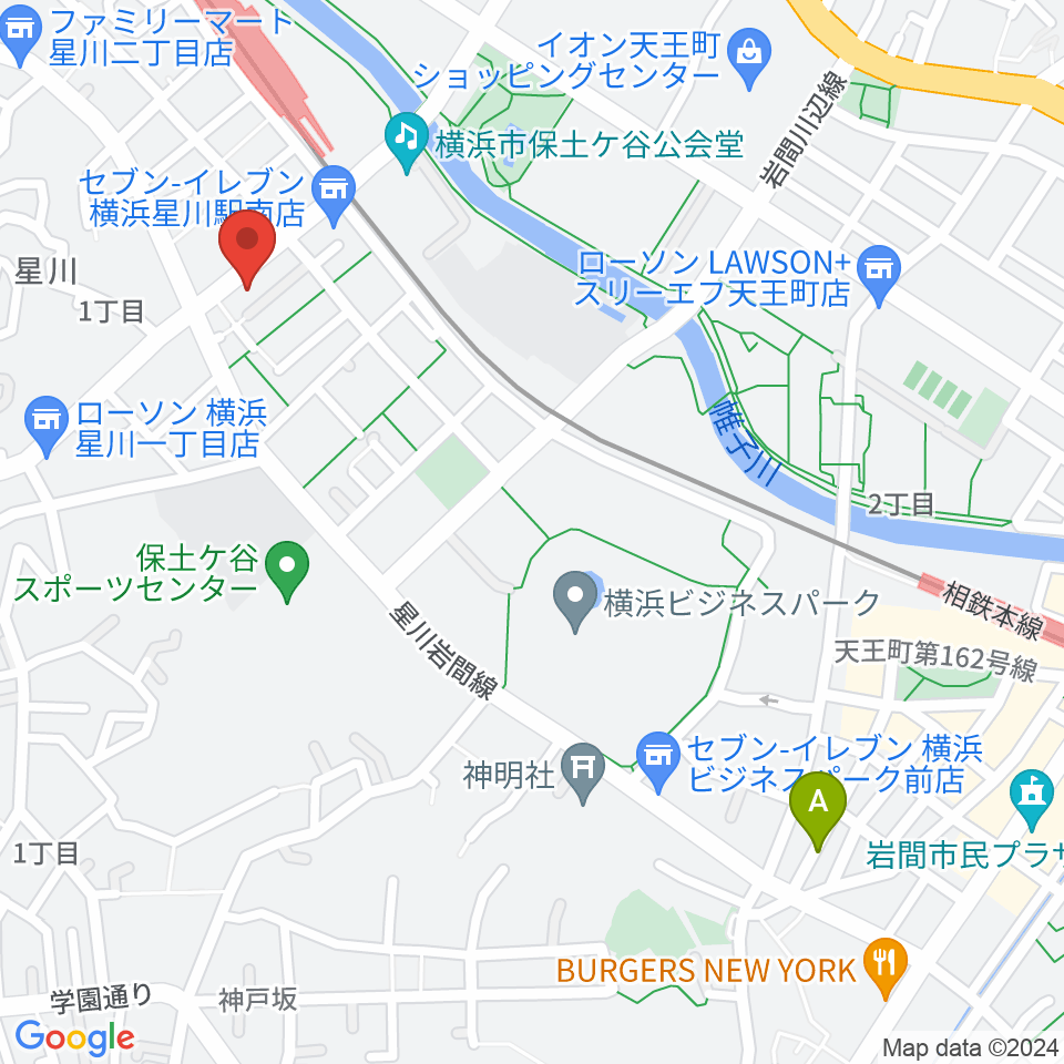 星川センター ヤマハミュージック周辺のホテル一覧地図