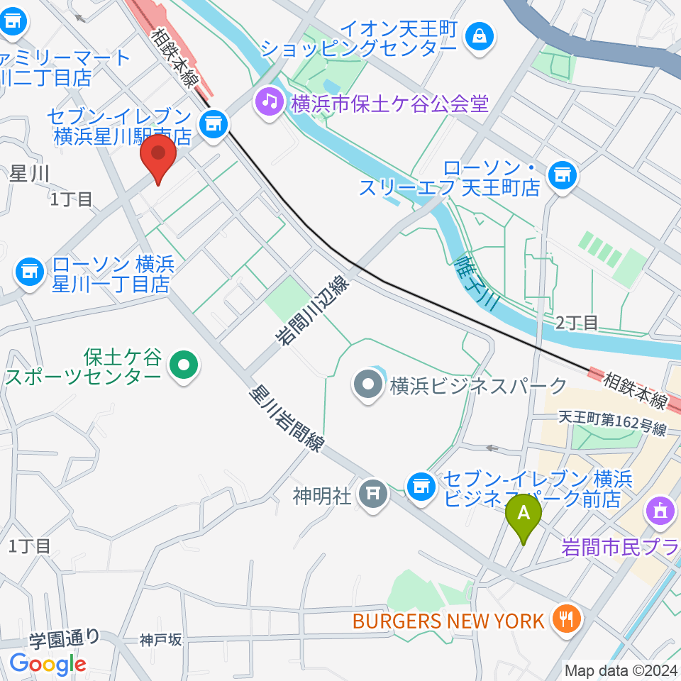 星川センター ヤマハミュージック周辺のホテル一覧地図