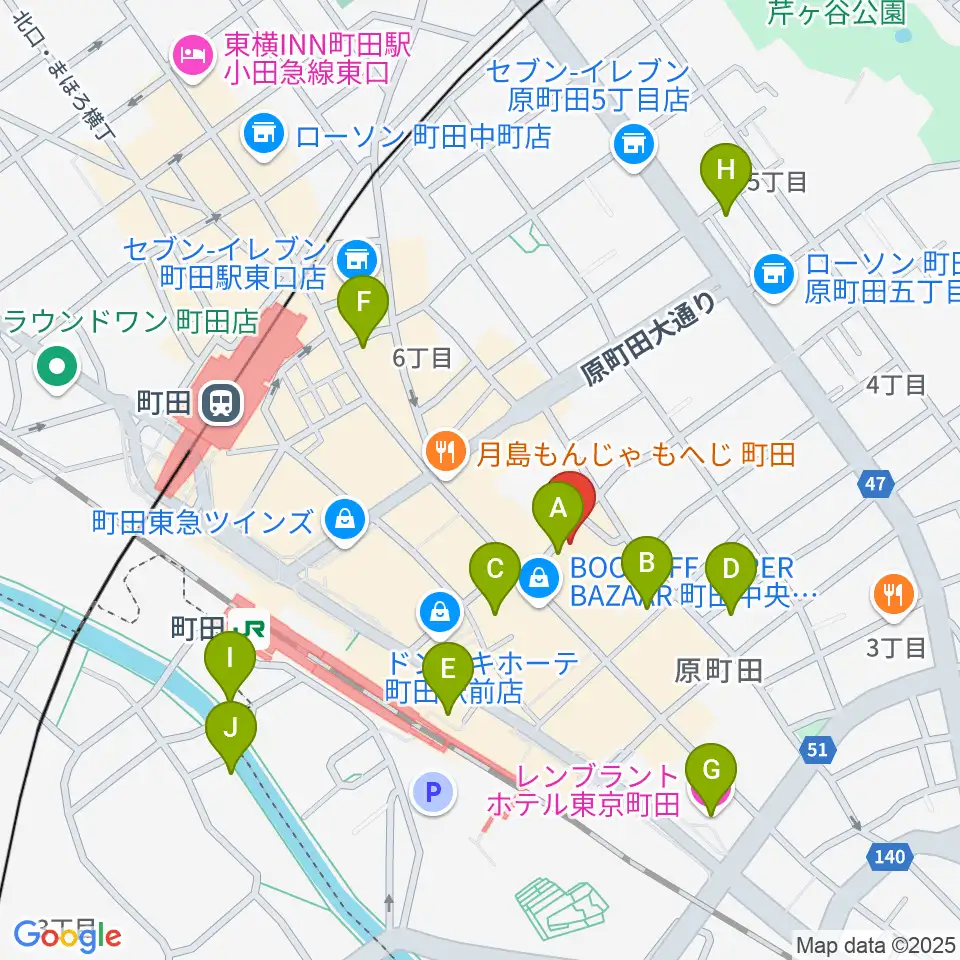 音好堂周辺のホテル一覧地図