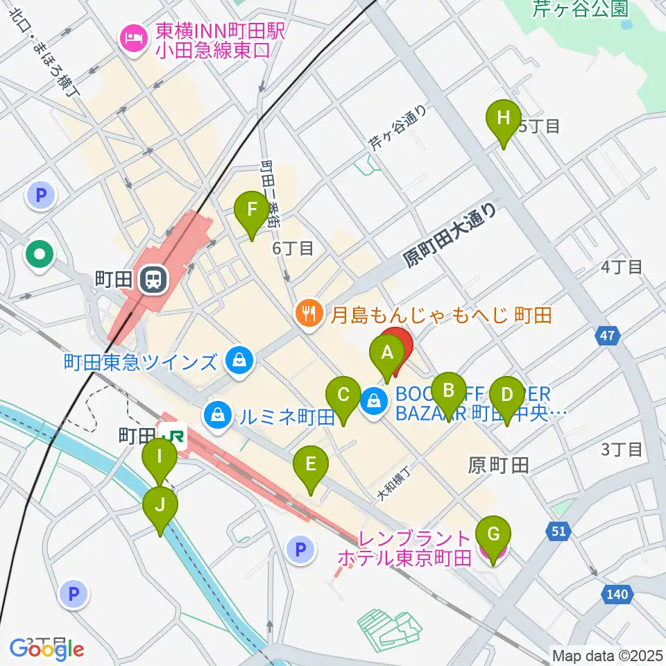 音好堂周辺のホテル一覧地図