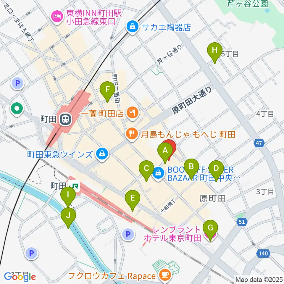 音好堂周辺のホテル一覧地図