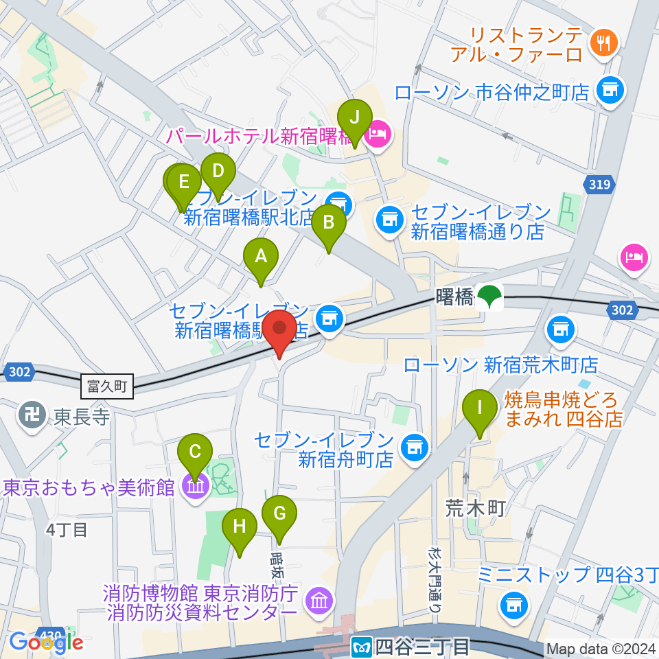 G'Seven Guitars周辺のホテル一覧地図