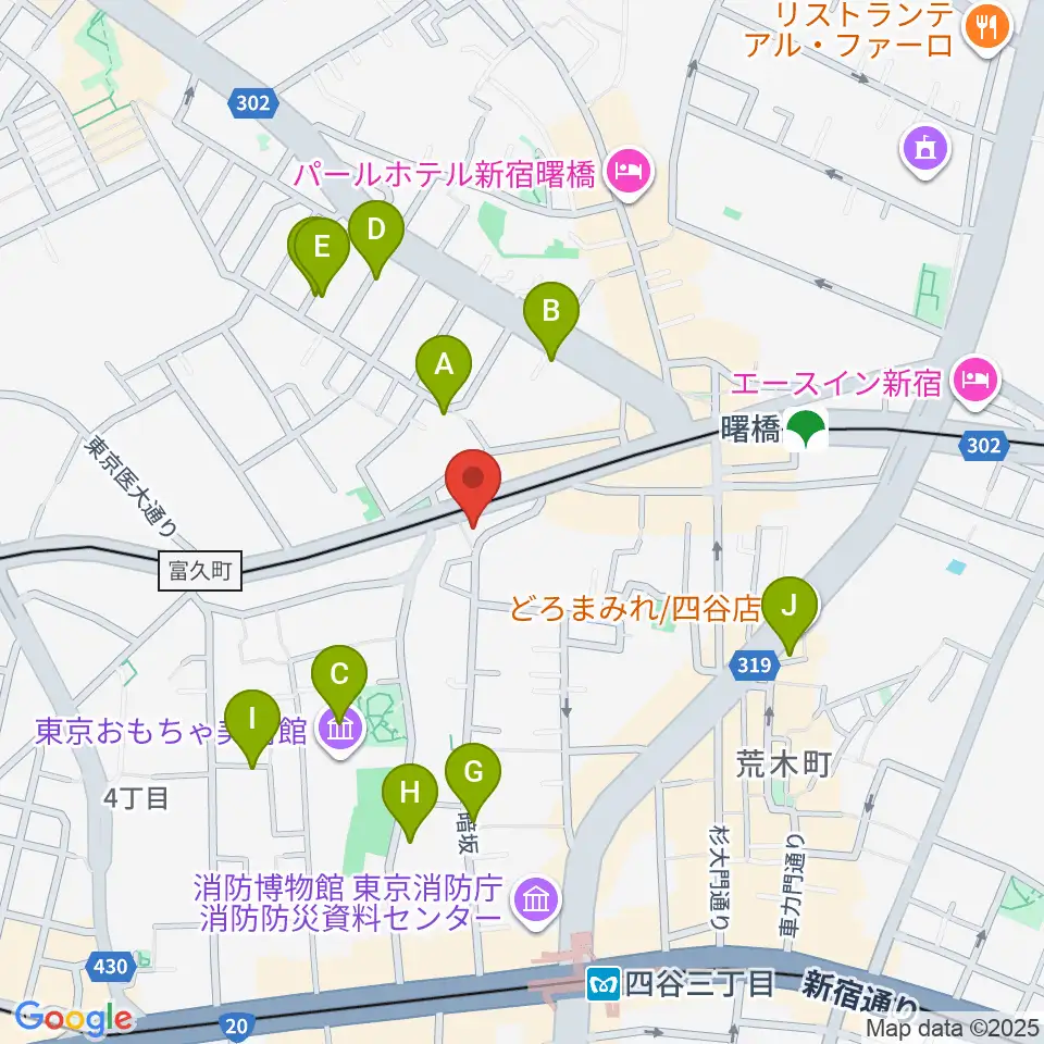 G'Seven Guitars周辺のホテル一覧地図