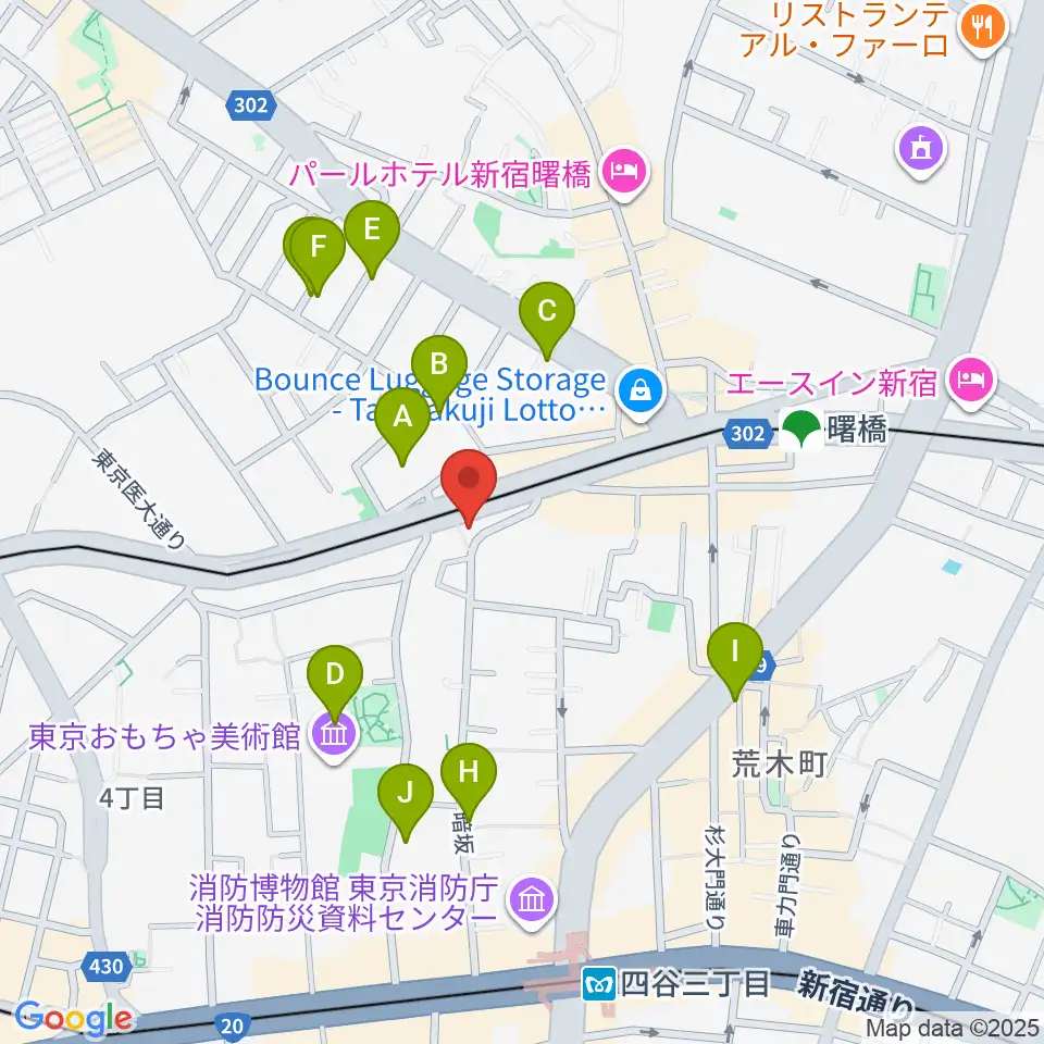G'Seven Guitars周辺のホテル一覧地図
