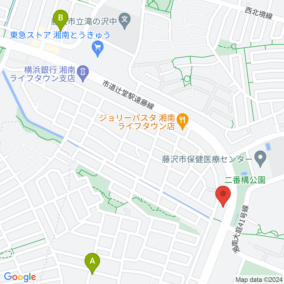 湘南ライフタウンセンター ヤマハミュージック周辺のホテル一覧地図