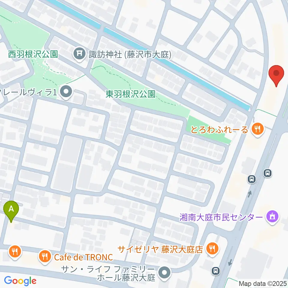 湘南ライフタウンセンター ヤマハミュージック周辺のホテル一覧地図
