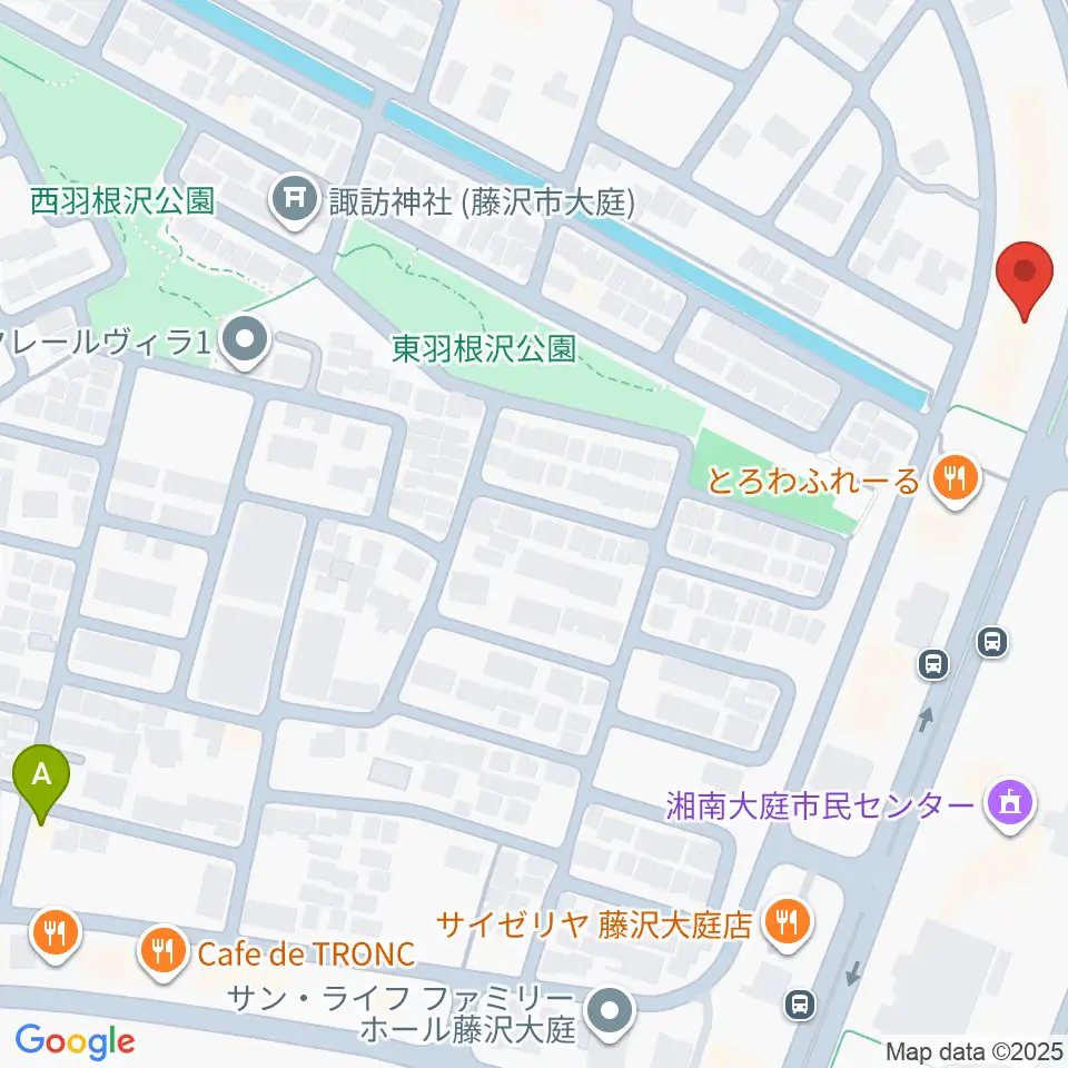 湘南ライフタウンセンター ヤマハミュージック周辺のホテル一覧地図