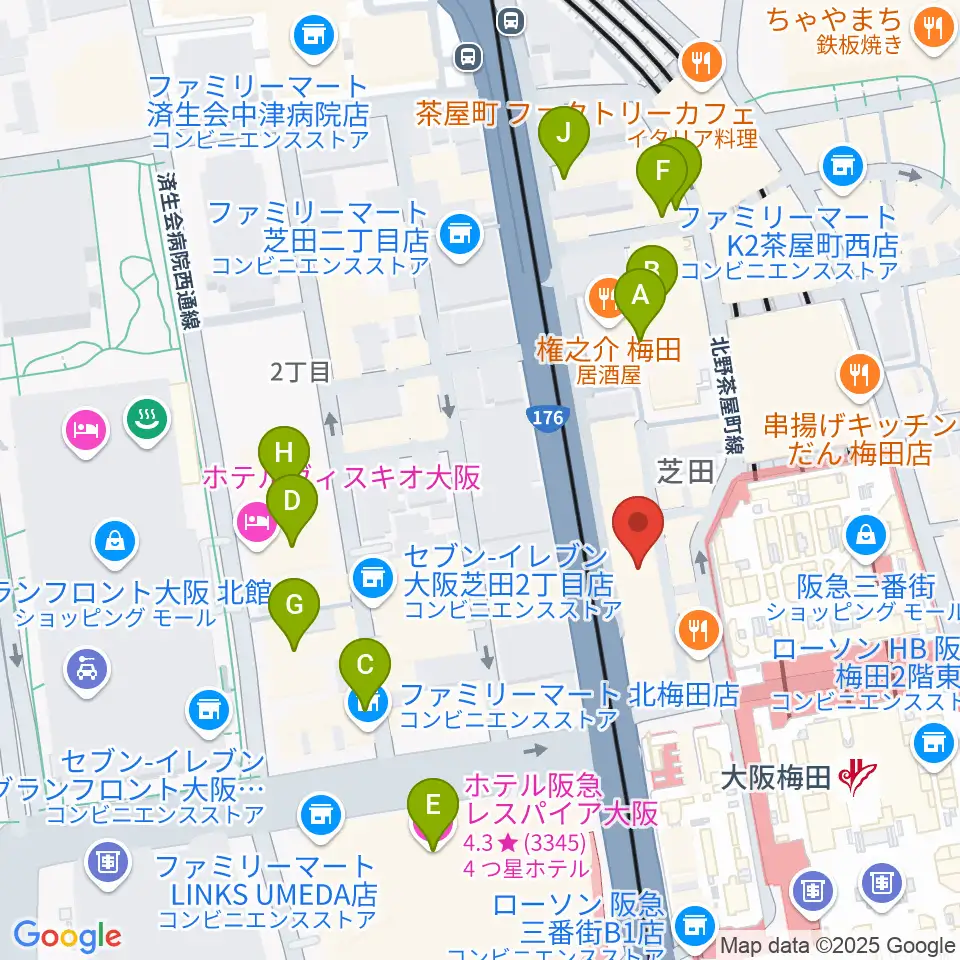 ESPカスタムショップ周辺のホテル一覧地図