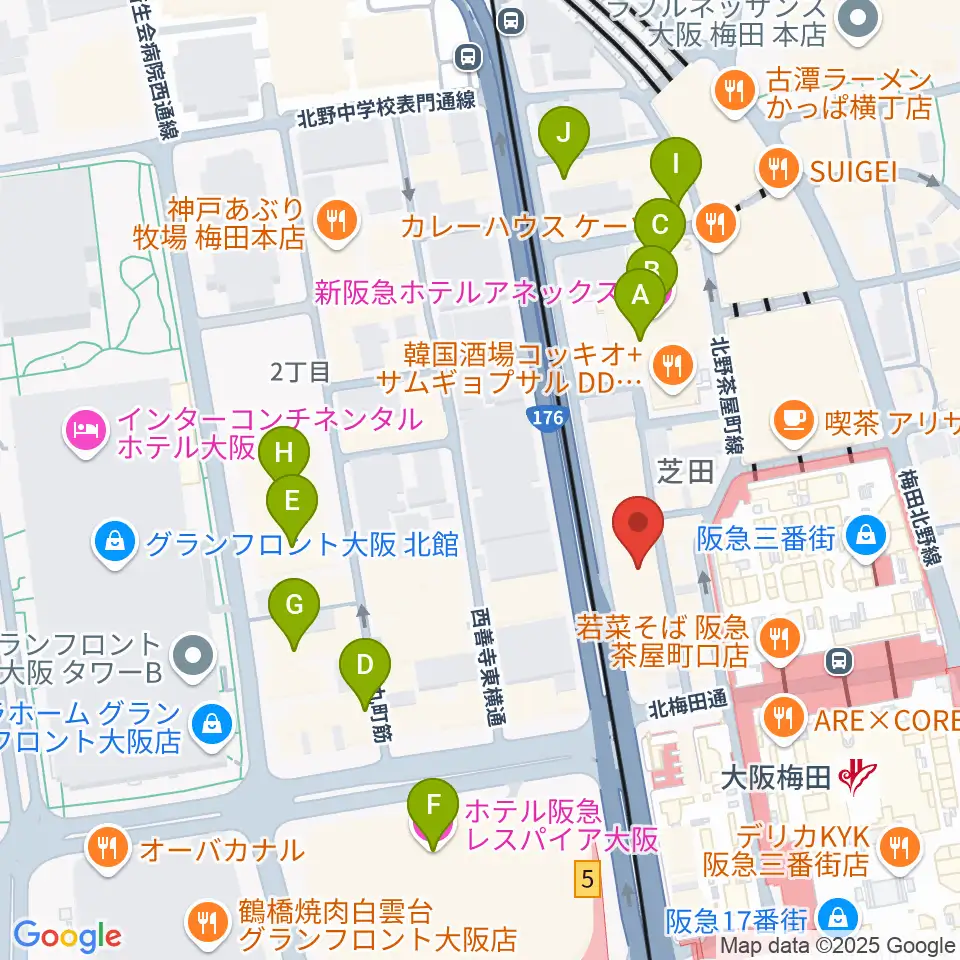 ESPカスタムショップ周辺のホテル一覧地図