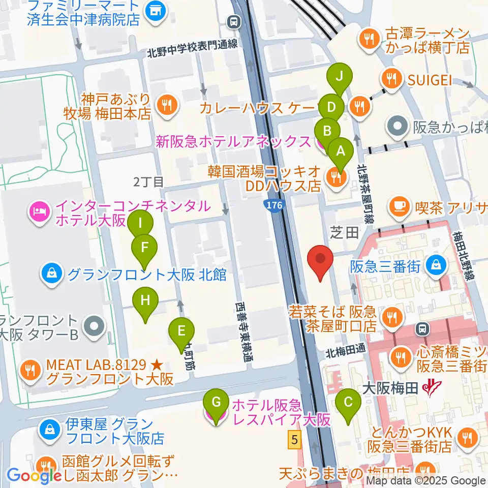 ESPカスタムショップ周辺のホテル一覧地図