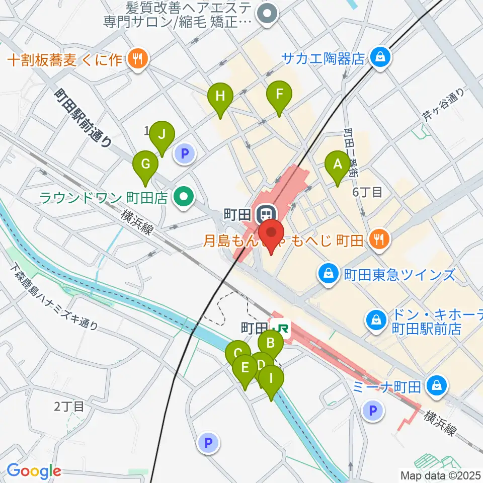 クロサワ楽器町田店周辺のホテル一覧地図