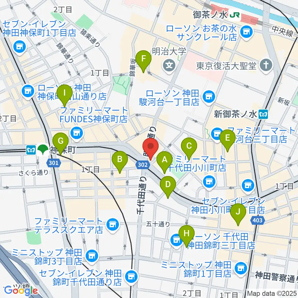 クロサワ楽器 G-CLUB TOKYO周辺のホテル一覧地図