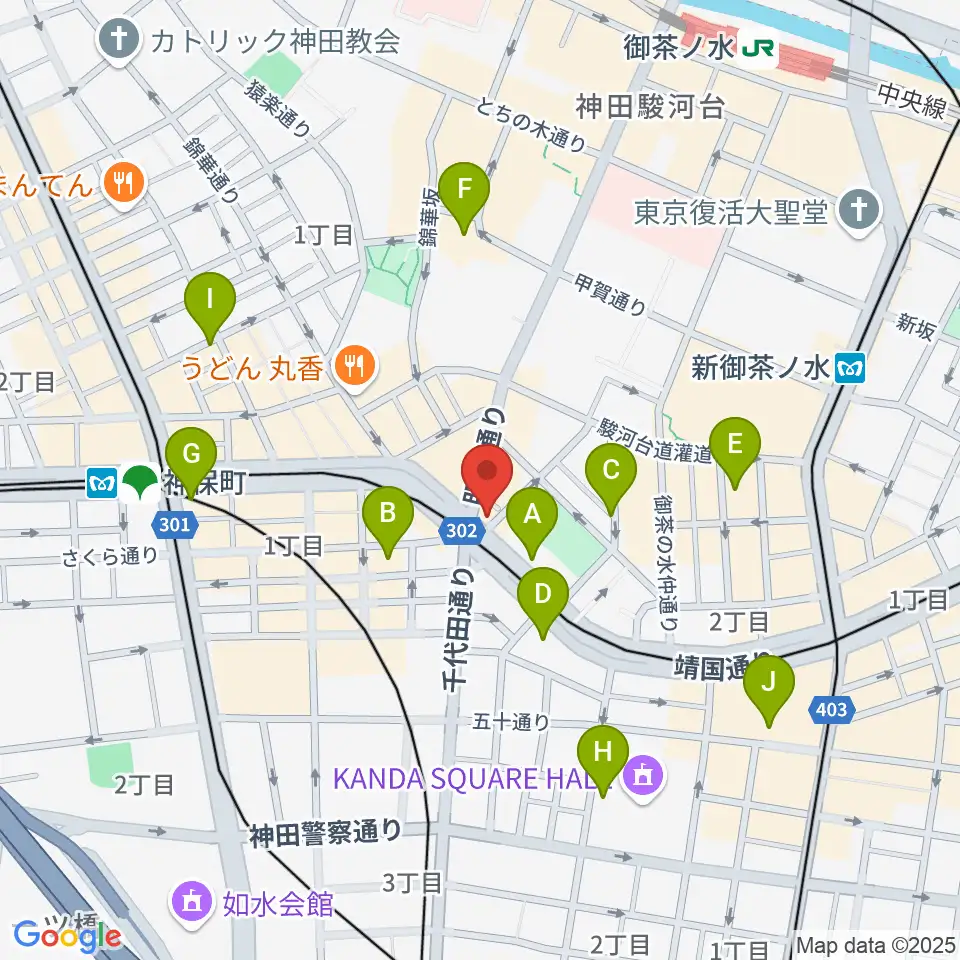 クロサワ楽器 G-CLUB TOKYO周辺のホテル一覧地図