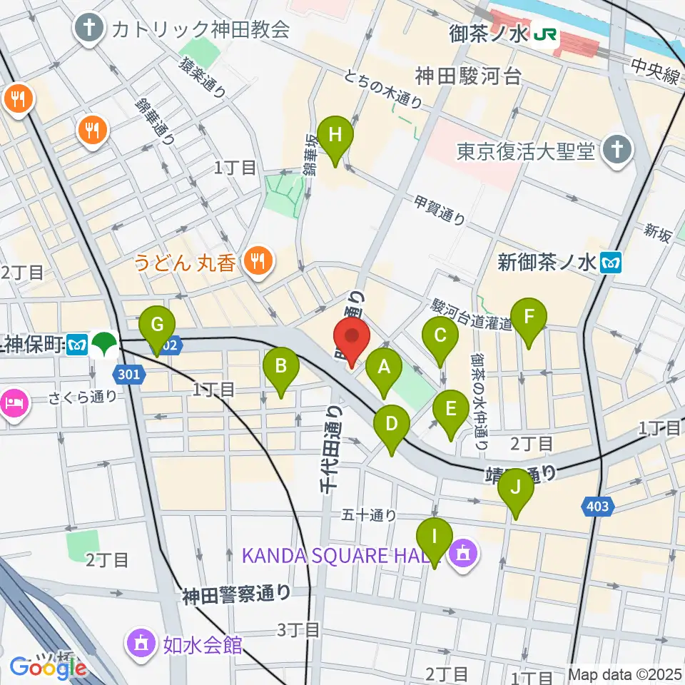 クロサワ楽器 G-CLUB TOKYO周辺のホテル一覧地図