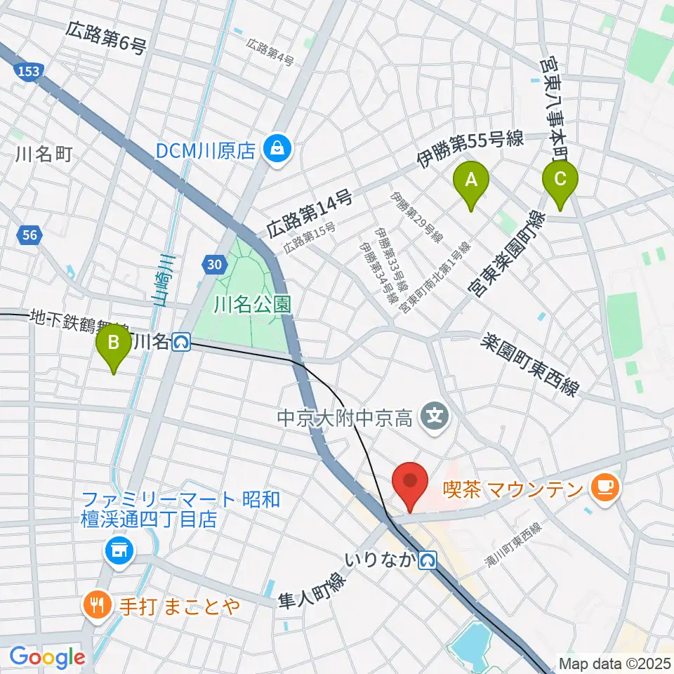 みどり楽器・名古屋周辺のホテル一覧地図