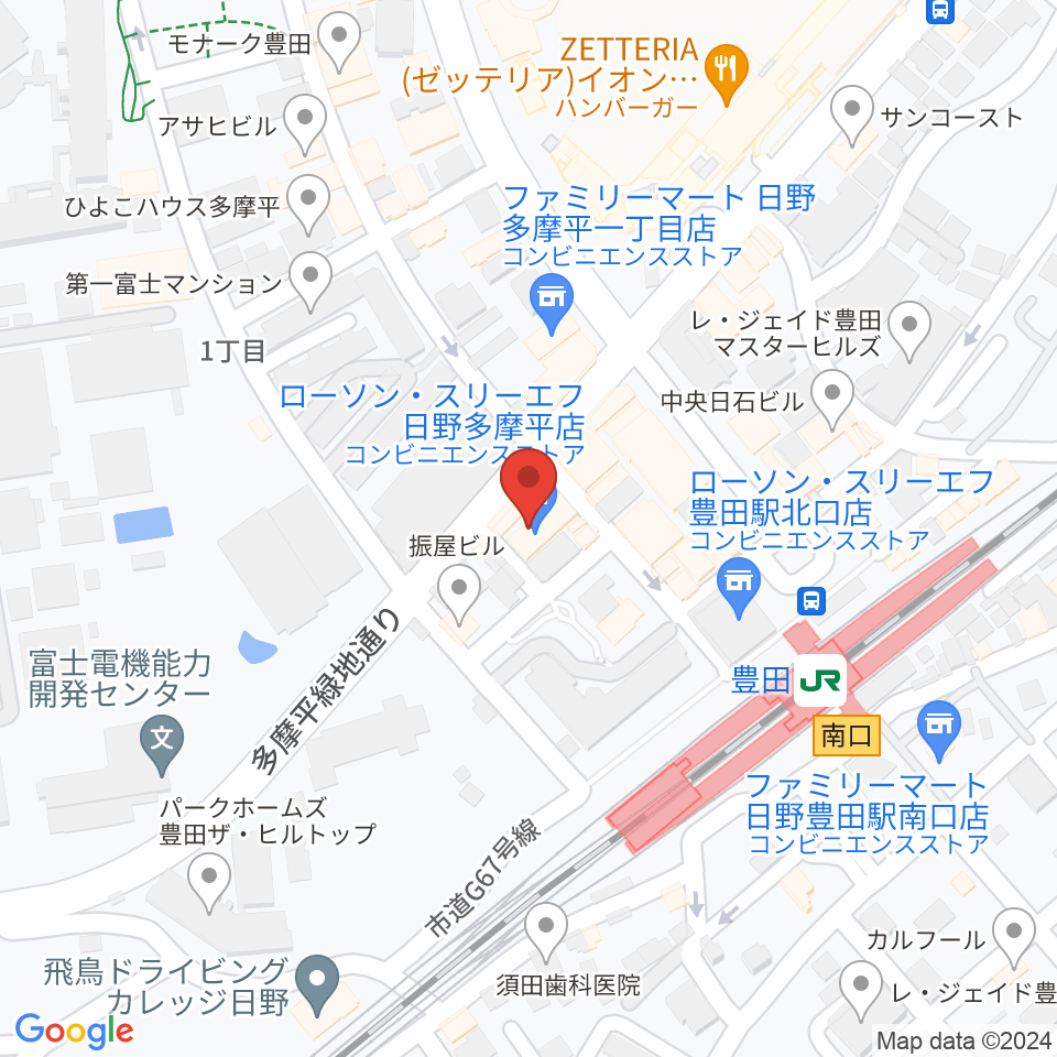 宮地楽器 豊田センター周辺のホテル一覧地図