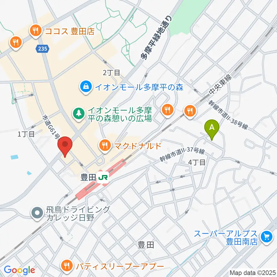 宮地楽器 豊田センター周辺のホテル一覧地図