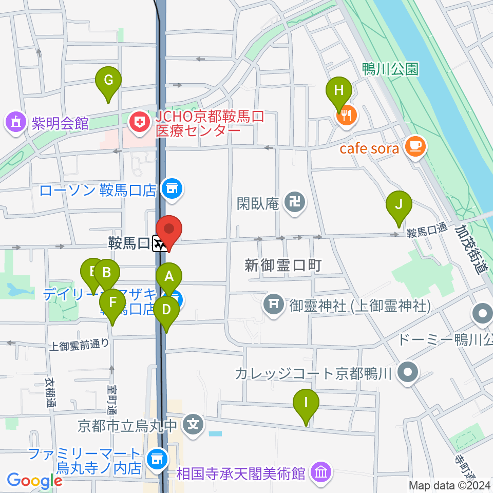 一木楽器周辺のホテル一覧地図