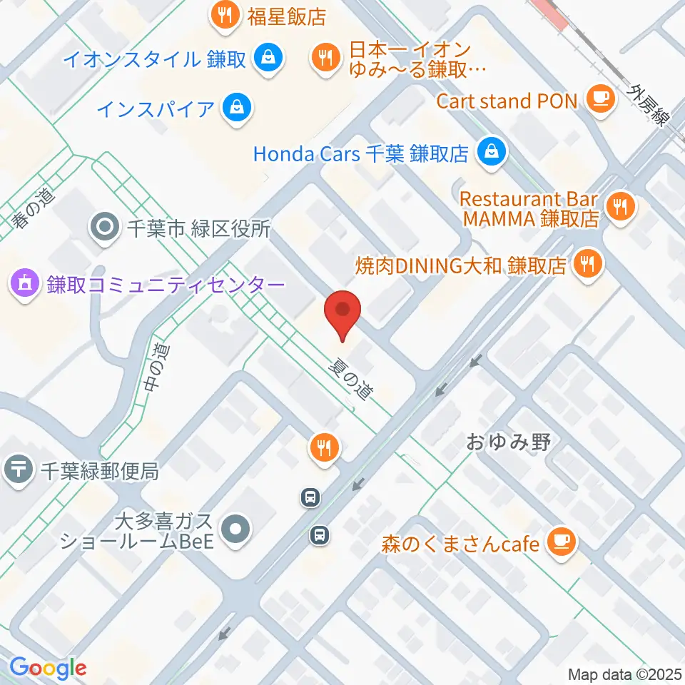 ユニスタイル鎌取 ヤマハミュージック周辺のホテル一覧地図