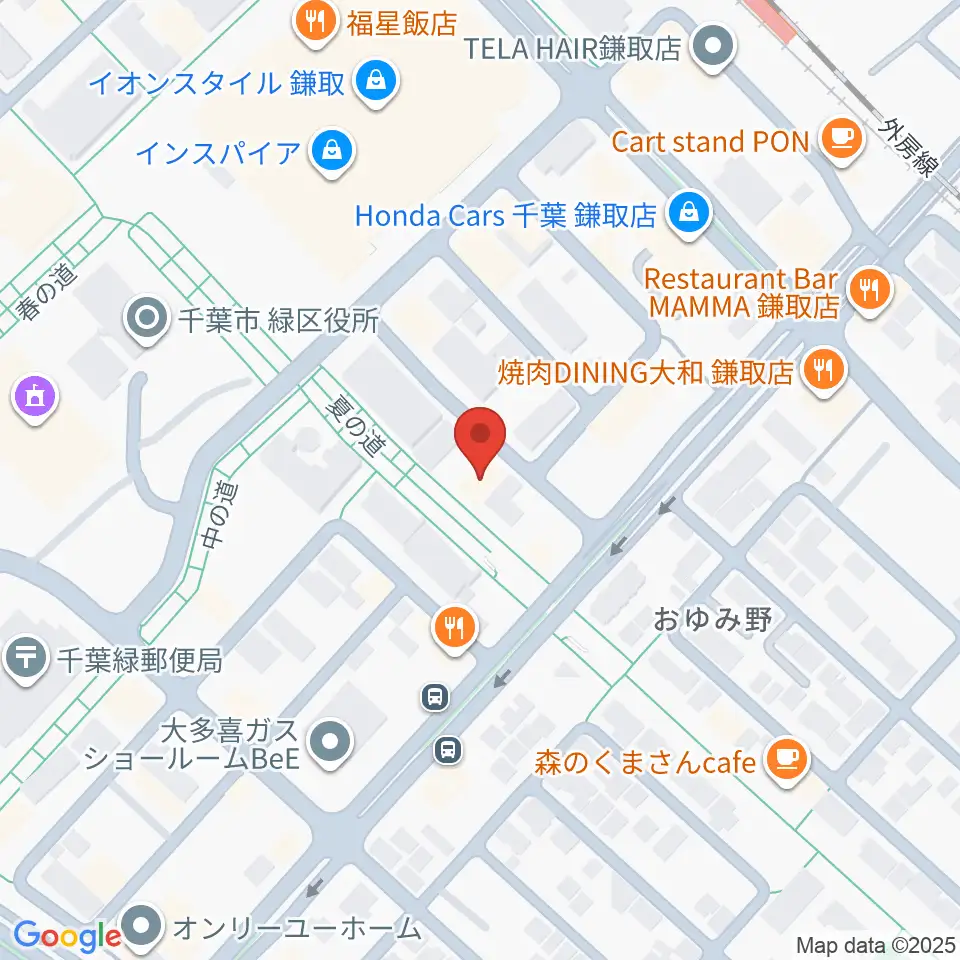 ユニスタイル鎌取 ヤマハミュージック周辺のホテル一覧地図