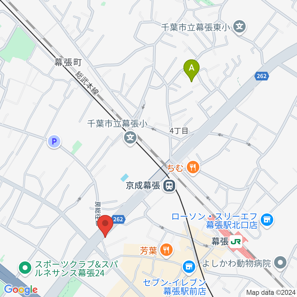 幕張センター ヤマハミュージック周辺のホテル一覧地図