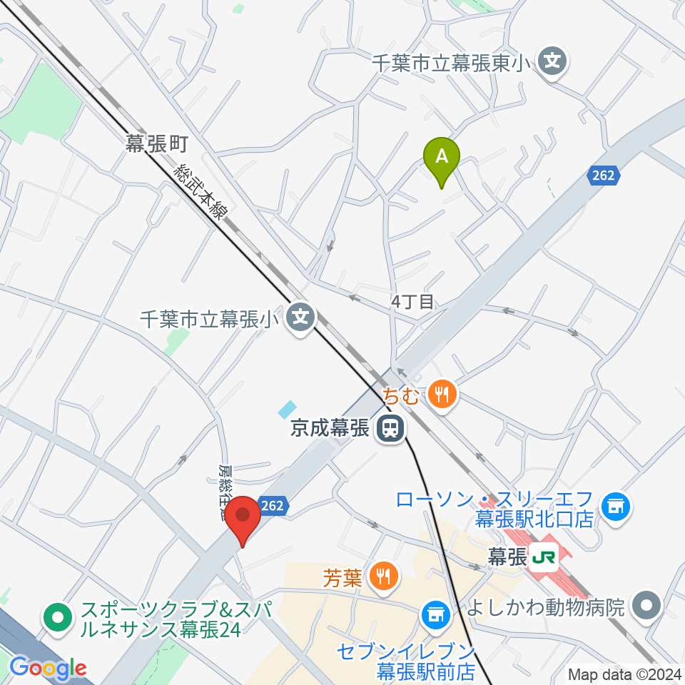 幕張センター ヤマハミュージック周辺のホテル一覧地図