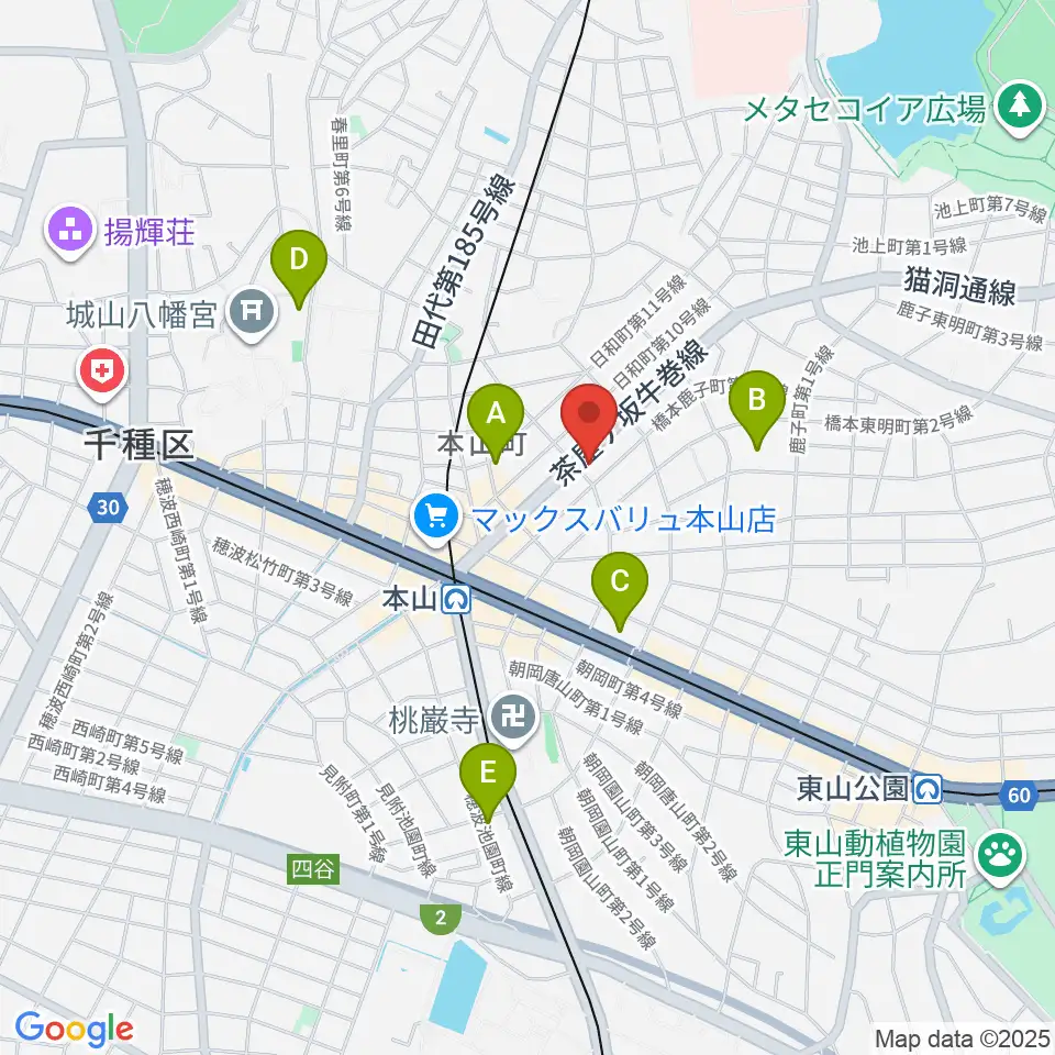 RMSおかだ音楽教室周辺のホテル一覧地図