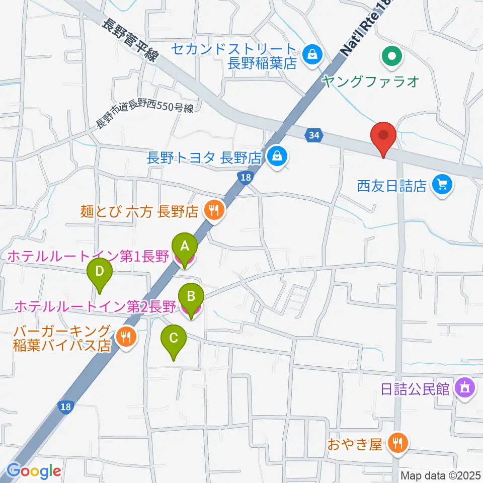 ＹＭサウンド周辺のホテル一覧地図
