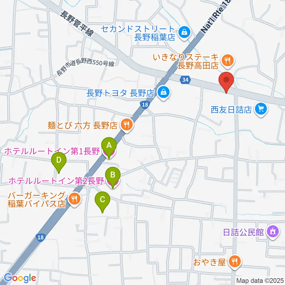 ＹＭサウンド周辺のホテル一覧地図