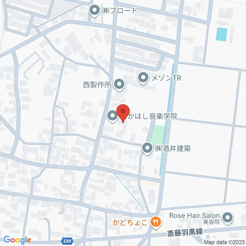 たかはし音楽学院周辺のホテル一覧地図