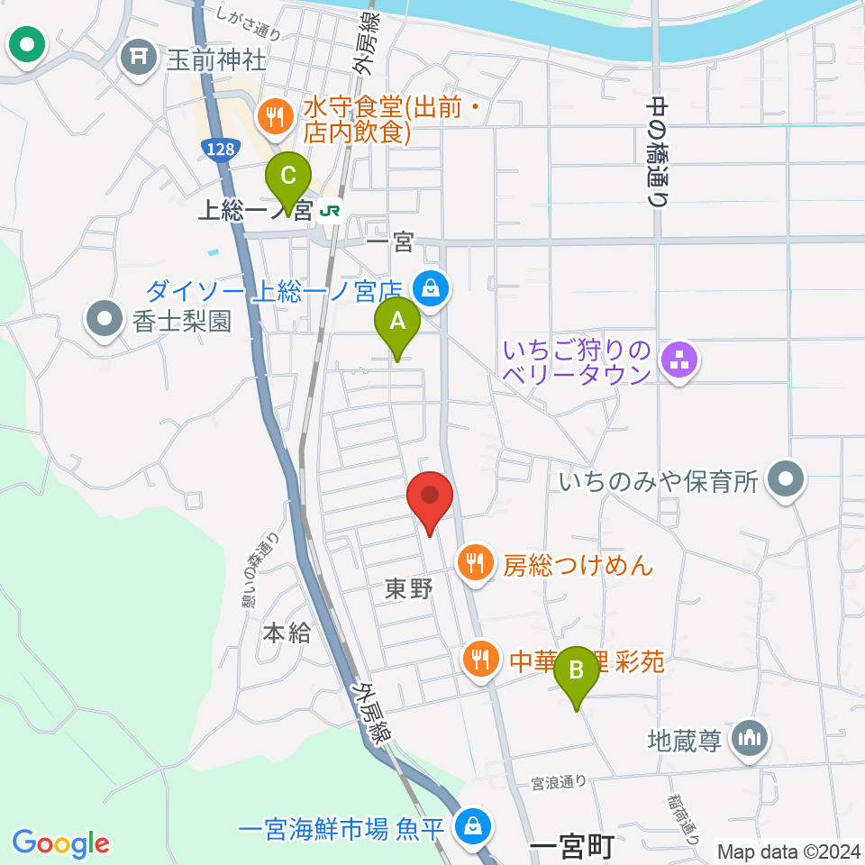 一宮センター ヤマハミュージック周辺のホテル一覧地図