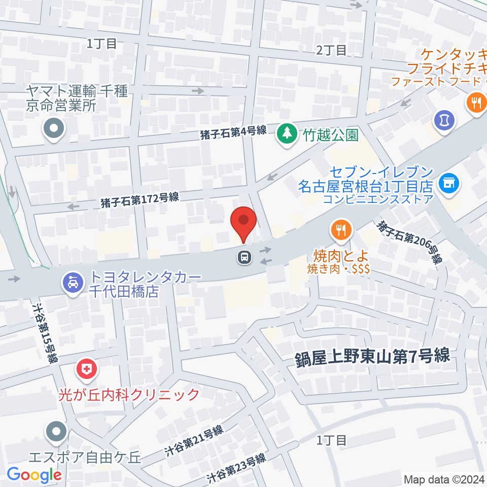 ギターショップ デュース周辺のホテル一覧地図