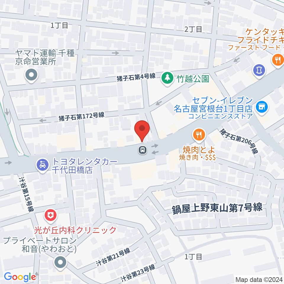 ギターショップ デュース周辺のホテル一覧地図