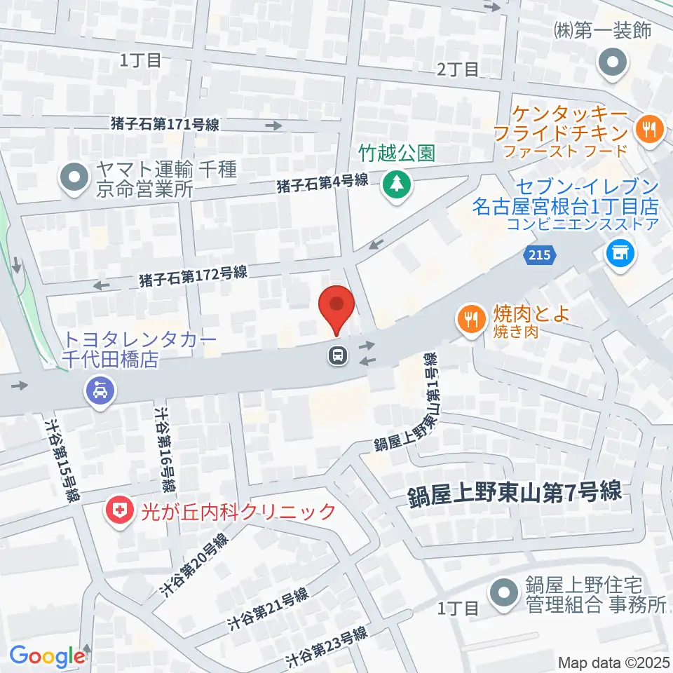 ギターショップ デュース周辺のホテル一覧地図