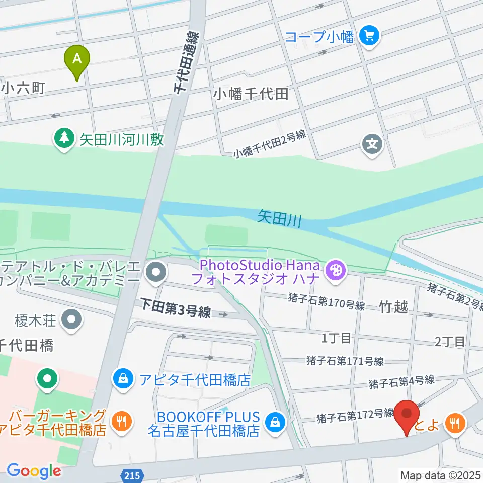 ギターショップ デュース周辺のホテル一覧地図